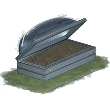 Vyvýšený záhon Záhon zahradní s pařeništěm KAROTEN výška 30 cm 80×180 cm