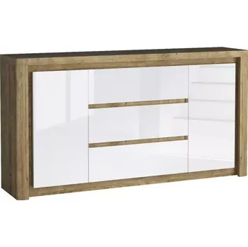 Komoda Komoda Livinio L8 Ribbeck/biały połysk