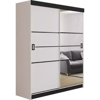 Kancelářská sestava Skříň Retro 138 4l Bílý / Přední Bílý