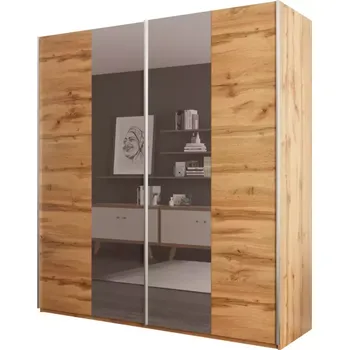 Kancelářská sestava Skříň Praga 200 Dub Wotan/Zrcadlo