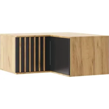 Šatní skříň Rohový nástavec na skříň Sorento craft zlatý/černá