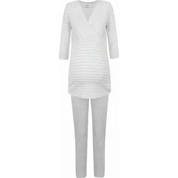 Dámské pyžamo Dámské těhotenské a na kojení pyžamo šedé Bellybutton Maternity, vel. XL