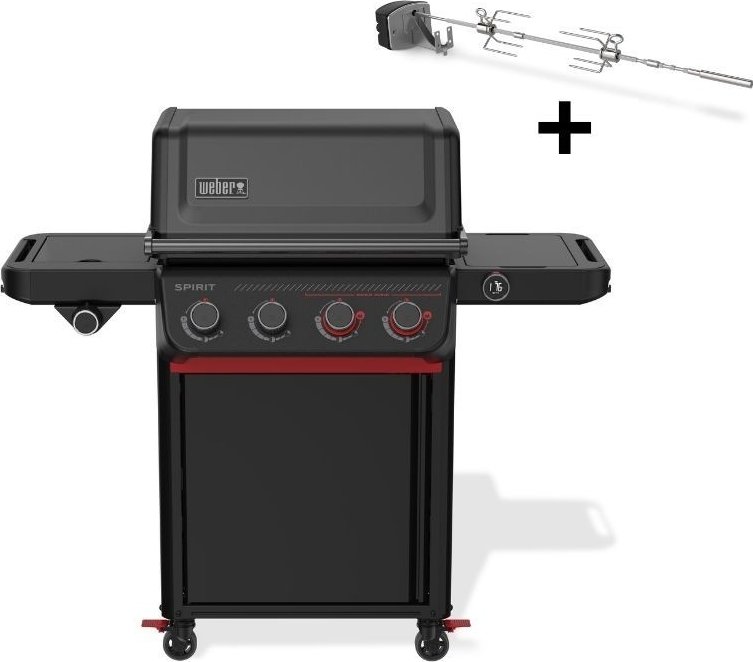 Weber SPIRIT EPX-435R Stealth + ROTISSERIE | Plynový gril