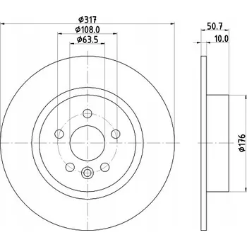 Brzdový kotouč HELLA BRZDOVÝ KOTOUČ 8DD 355 131-851