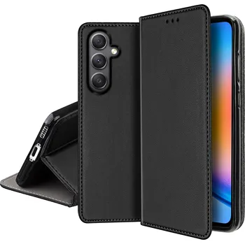 Pouzdro na mobilní telefon Flipové pouzdro KrainaGSM pro Samsung Galaxy A55 5G, černé