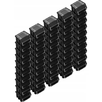 Úložný box 50x Skladový kontejner Box Ergobox 1+ Černý