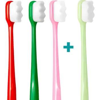 Zubní kartáček 3+1 Ultrajemný zubní kartáček Nanosmile Colorful