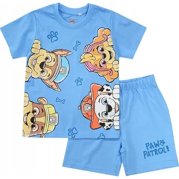 Tlapková patrola PYŽAMO KRÁTKÝ RUKÁV šortky MODRÉ 128 D012E