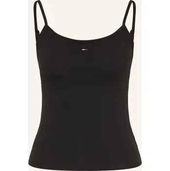 Tommy Jeans Dámský Top, černá / tmavě červená / bílá, 36