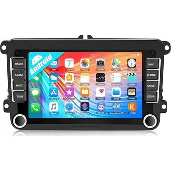 Autorádio 2-DIN Autorádio Android 12 7" s GPS, Bluetooth, CarPlay, USB