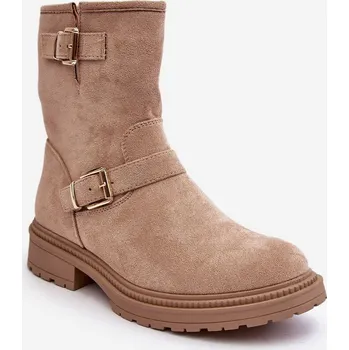 Dámská zimní obuv Dámské boty ML275 béžové - Diamantique 39