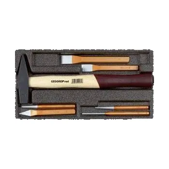 Sekáč Gedore RED Kladivo/sekáč sada v 1/3 pěnové modul, 7 ks 3301718
