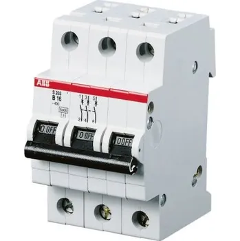 Jistič MCB, řada: S200 3P 40A vypínací výkon 10 kA, charakteristika: vypínací charakteristiky Typ B S203-B40, rozsah: System