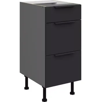 Kuchyňská skříňka Aria BL/ANT Anti Fingerprint 40d 3s Bb