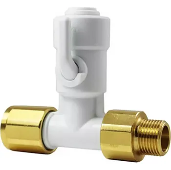 Ventil 3/8 * 3/8 * 1/4 rohový ventil pro kuchyňskou baterii Mungo