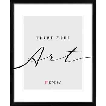 Rám na obraz Fotorámeček 40x50 černá lesky