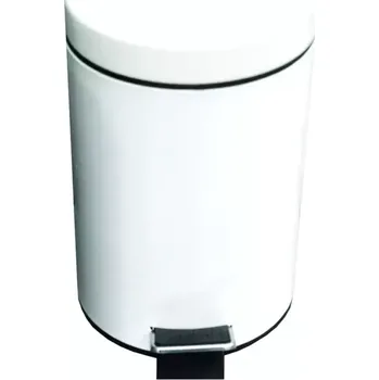 Odpadkový koš Odpadkový koš nerez 5l bílý