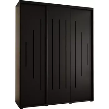 Předsíňová stěna Skříň 45 Canaris 12 190 černá/černá