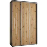 Skříň 45 Canaris 12 180 černá/artisan/silver