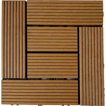 Terasové prkno Terasová dlaždice WPC teak 300X300