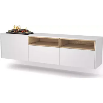 Elektrický krb Tecero Cassette 400/600 bílá/dub