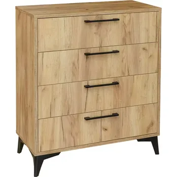 Kancelářská sestava Komoda 4S Paris dub craft zlatý