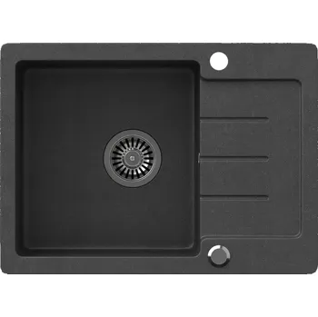 Granitový dřez Dřez granitový Forte 116 New 600x440x185 černý