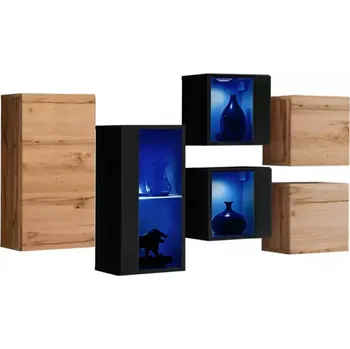 Předsíňová stěna Komoda Switch SB IV wotan/černá