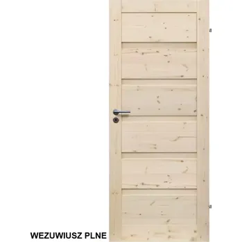 Interiérové dveře Interiérové dřevěné dveře WEZUWIUSZ 60/197/4 cm pravá přírodní