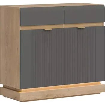 Kancelářská sestava Komoda Milton ML02 dub crem torro šedá