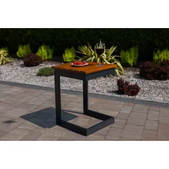 Zahradní sestava Stolek k zahradnímu lehátku z borovice