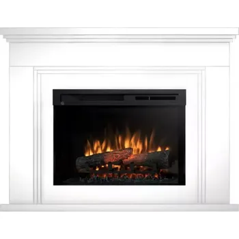 Elektrický krb Adrilla 26 bílý lesk