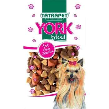 Pamlsek srdíčka pro yorka mix drůbeží+jehněčí+losos 70 g