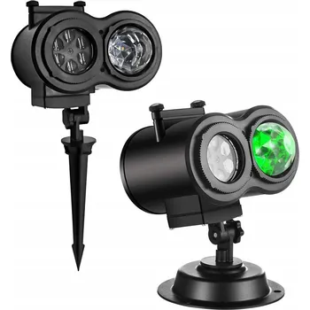 Světelný efekt VÁNOČNÍ LED PROJEKTOR 12 EFEKTŮ VNĚJŠÍ VLNĚNÍ VODY + DÁLKOVÉ OVLÁDÁNÍ