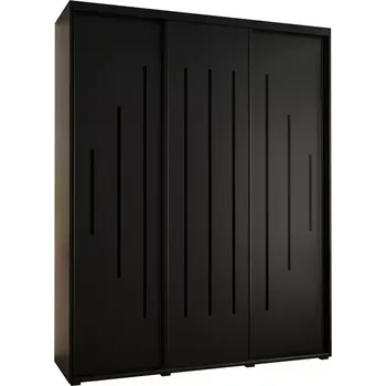 Předsíňová stěna Skříň 45 Canaris 12 200 černá/černá