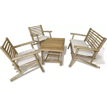 Zahradní nábytek Souprava nábytku z bambusu 1+2+1