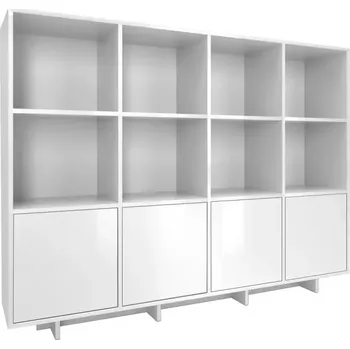 Kancelářská sestava Komoda NOMA N04 4D bílá