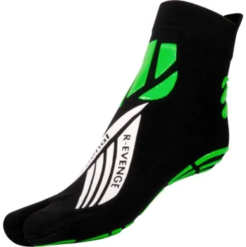 Pánské ponožky R-EVENGE Technické protiskluzové ponožky Functional 1 finger pro dospělé, černá zelená 34/37 ZELENÁ|ČERNÁ