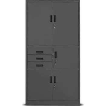 Kancelářská sestava Kancelářská skříň Filip II kov antracit