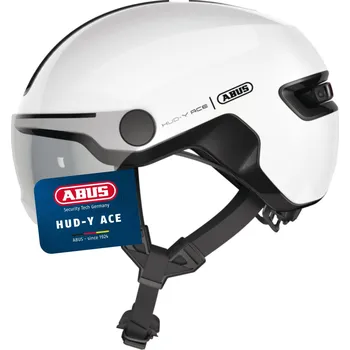 Sport ABUS Cyklistická helma Abus HUD-Y ACE 51–55cm BÍLÁ|KAŠTANOVÁ|ŠEDÁ
