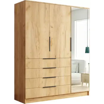 Kancelářská sestava Skříň Bogota 150 craft zlatá+rukojeť černá