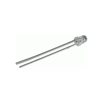 Dioda LED 3mm červená 1800mcd/20° čirá