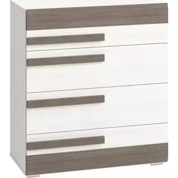 Kancelářská sestava Komoda Blanco 86 cm, borovice sněžná / new grey