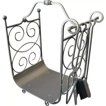 Koš na dřevo KS-10 mosazný