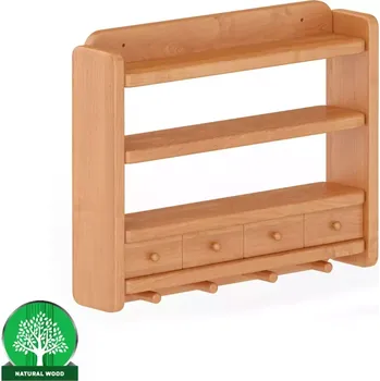 Obývací stěna Polička borovice PK118-50x40x10 olše