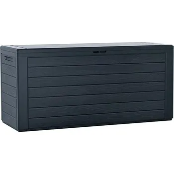 Zahradní úložný box Box zahradní WOODEBOX antracit 116 cm - 280L