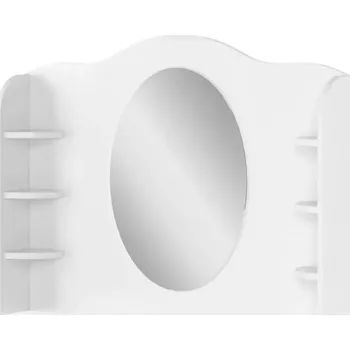 Toaletní stolek Toaletní stůl Luna 94cm Bílý/Ružová