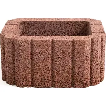 Terasové prkno Miniflor 26x29,5x14 červená