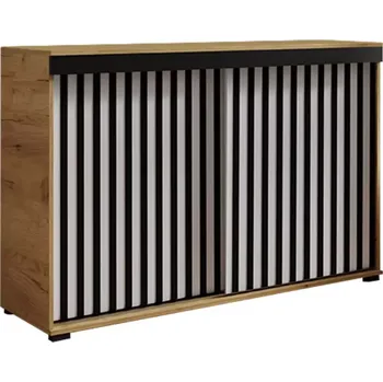 Předsíňová stěna Komoda Malani duplo 120 craft+bílá+černá