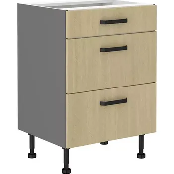 Kuchyňská skříňka Kuchyňská Skříňka SCANDI jedle/antracit 60d 3s bb